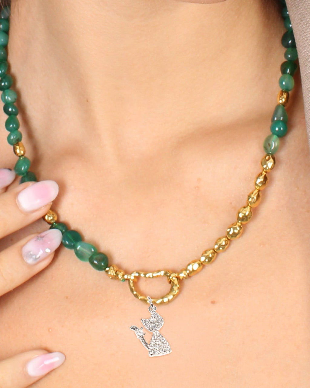 Charm Kitty Plateado VESIICA BRAND