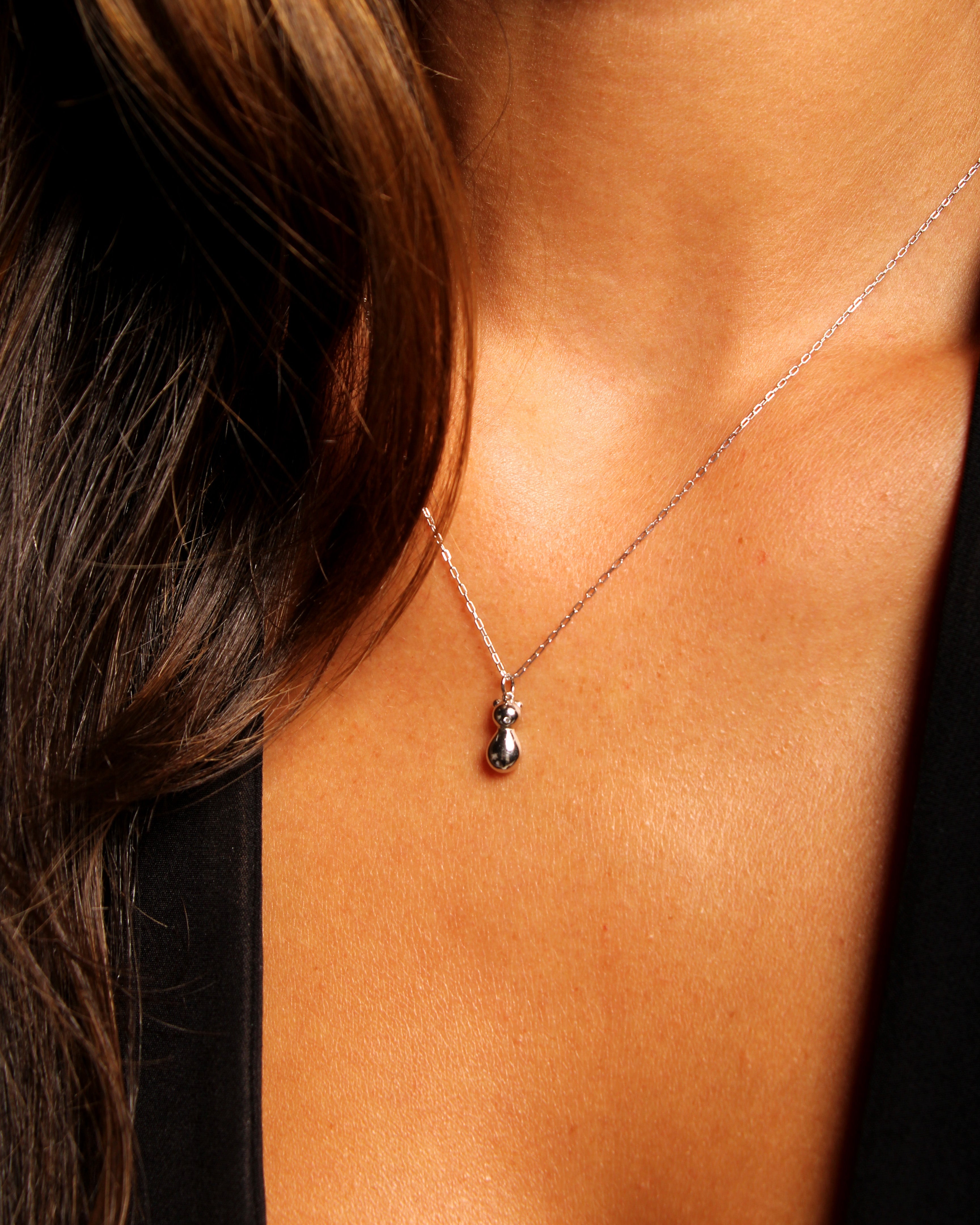 Colgante Oso Plateado VESIICA VESIICA BRAND